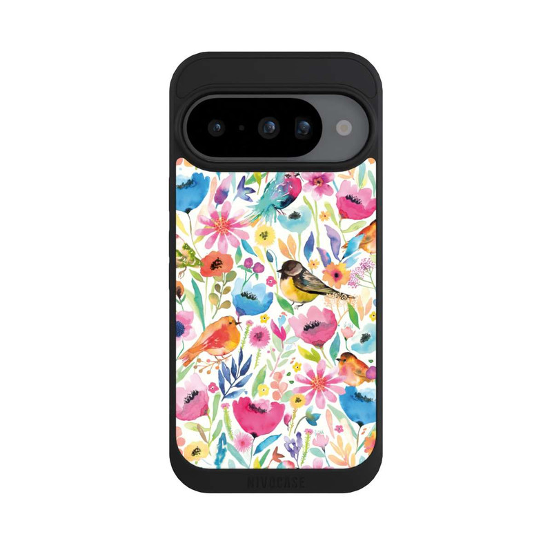 Pixel 10 NIVOpure Oiseaux et fleurs fantaisistes