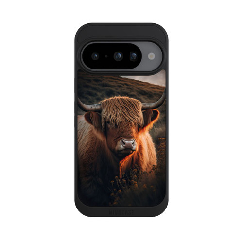 Google Pixel 10 NIVOpure Highland Cow With Big Horns with AI