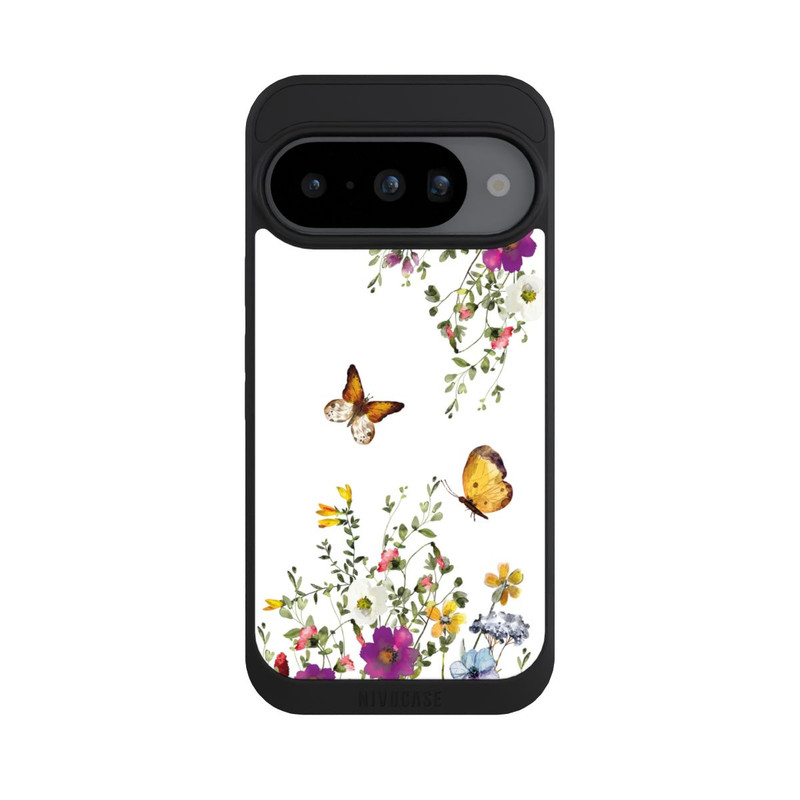 Pixel 10 NIVOpure Butterflies And Colorful Flowers