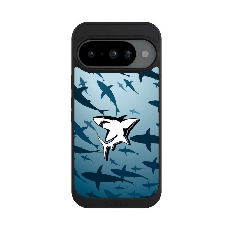 Pixel 10 NIVOpure Haie Muster Blau