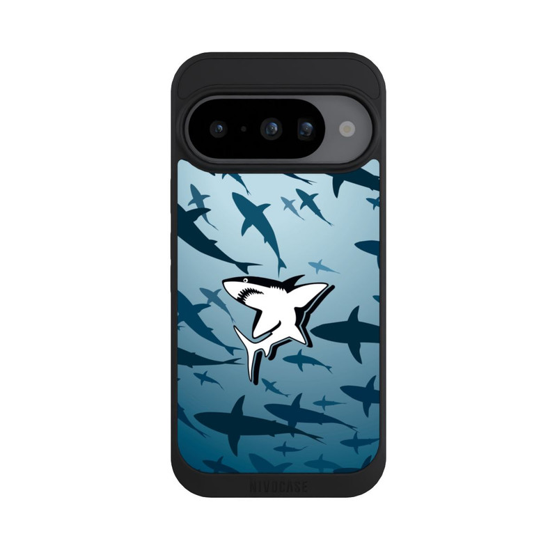 Pixel 10 NIVOpure Haie Muster Blau