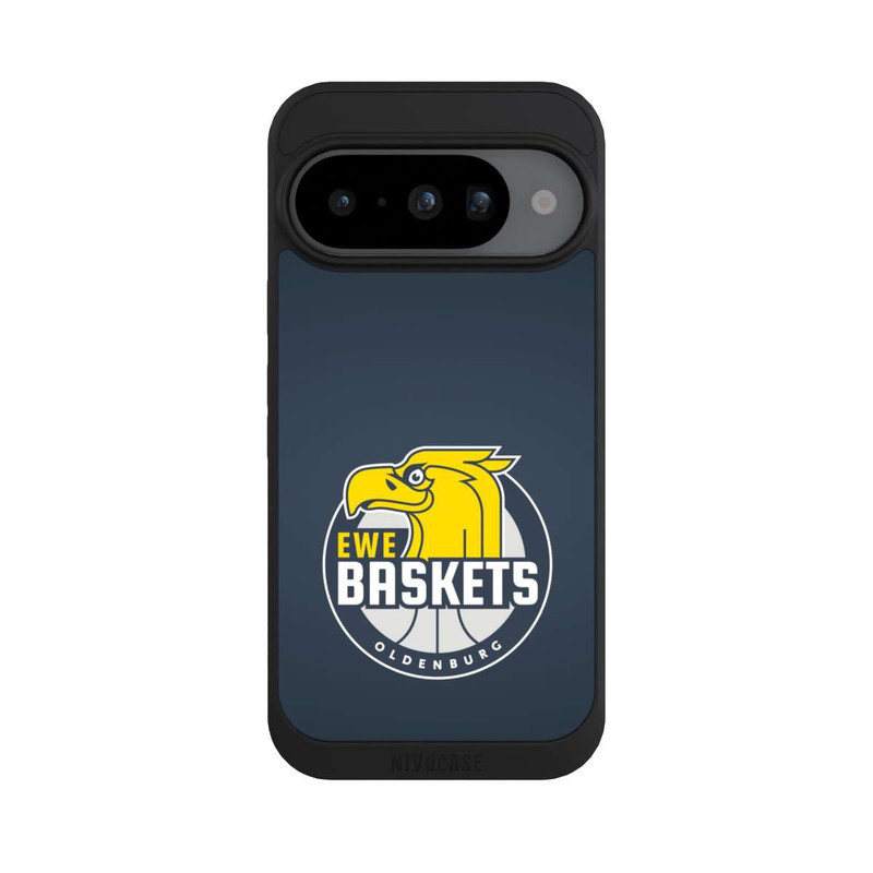 Pixel 10 NIVOpure EWE Baskets Logo Blau