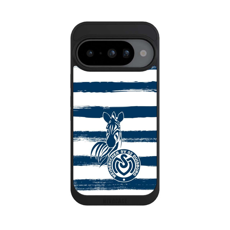 Pixel 10 NIVOpure MSV Duisburg Blau Weiß Gestreift