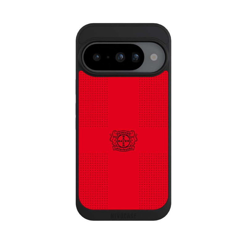Pixel 10 NIVOpure Logo Schwarz auf Rot