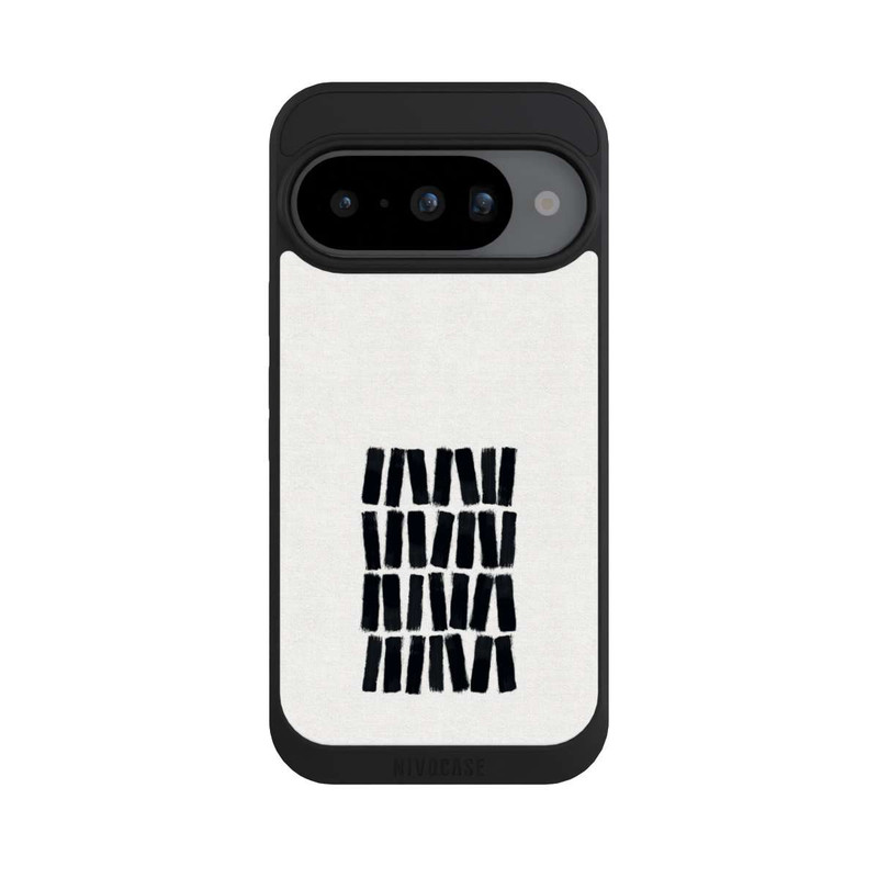 Pixel 10 NIVOpure Schwarze Pinselstriche