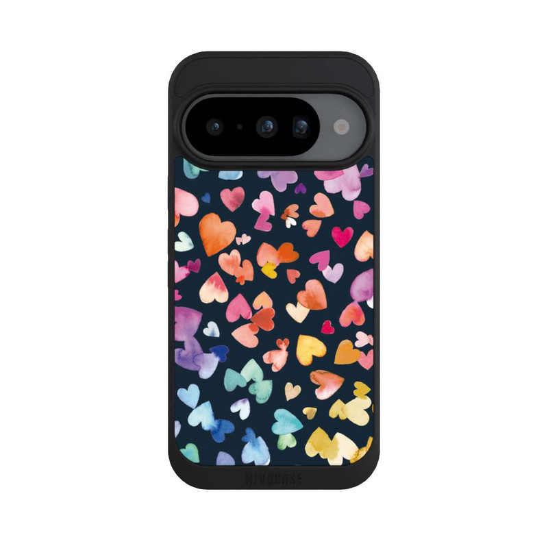 Pixel 10 NIVOpure Valentinstag Herzen Schwarz