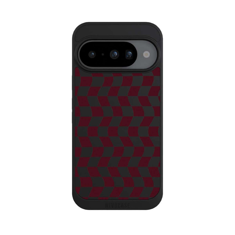 Pixel 10 NIVOpure Rouge vin en damier