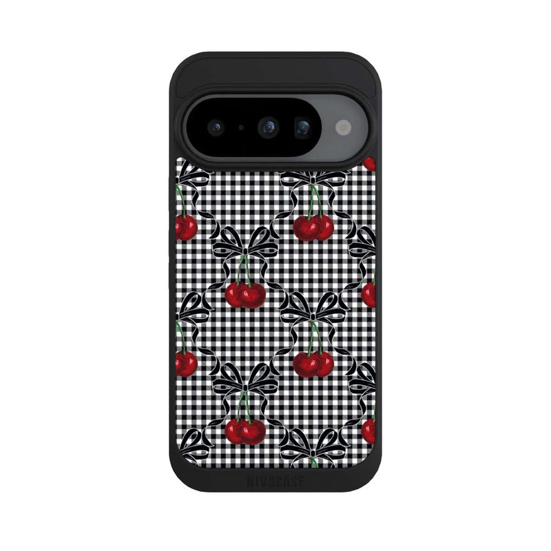 Pixel 10 NIVOpure Kirschen Muster Schwarz