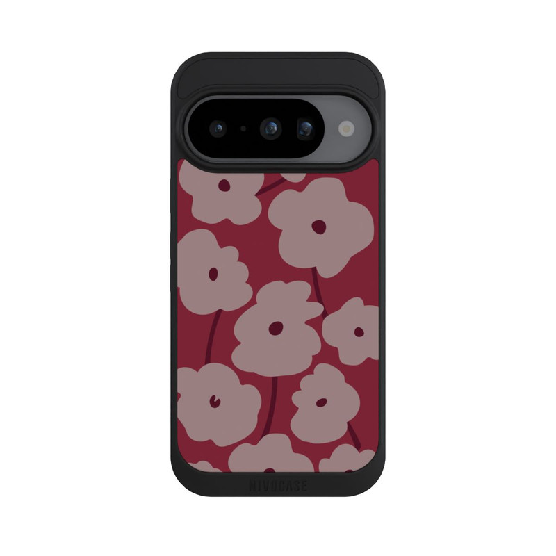 Pixel 10 NIVOpure Minimalistic Flowers Bordeaux
