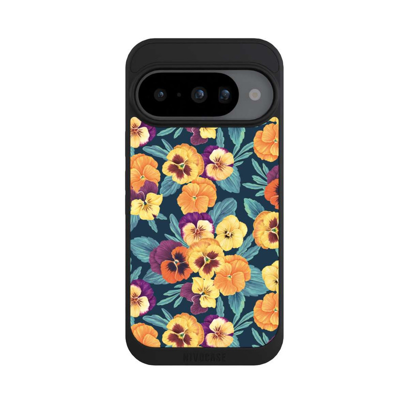 Pixel 10 NIVOpure Pansies on Navy