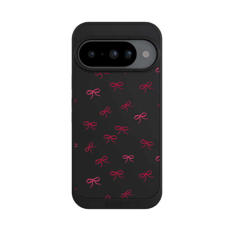 Pixel 10 NIVOpure Bows Red Pattern Transparent