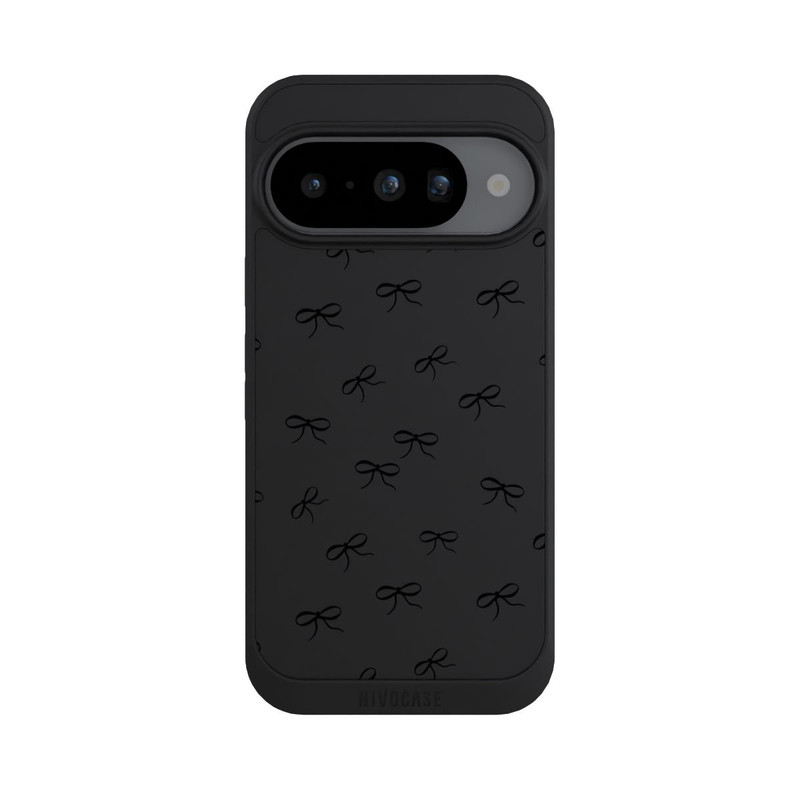 Pixel 10 NIVOpure Schleifen Muster Schwarz Transparent