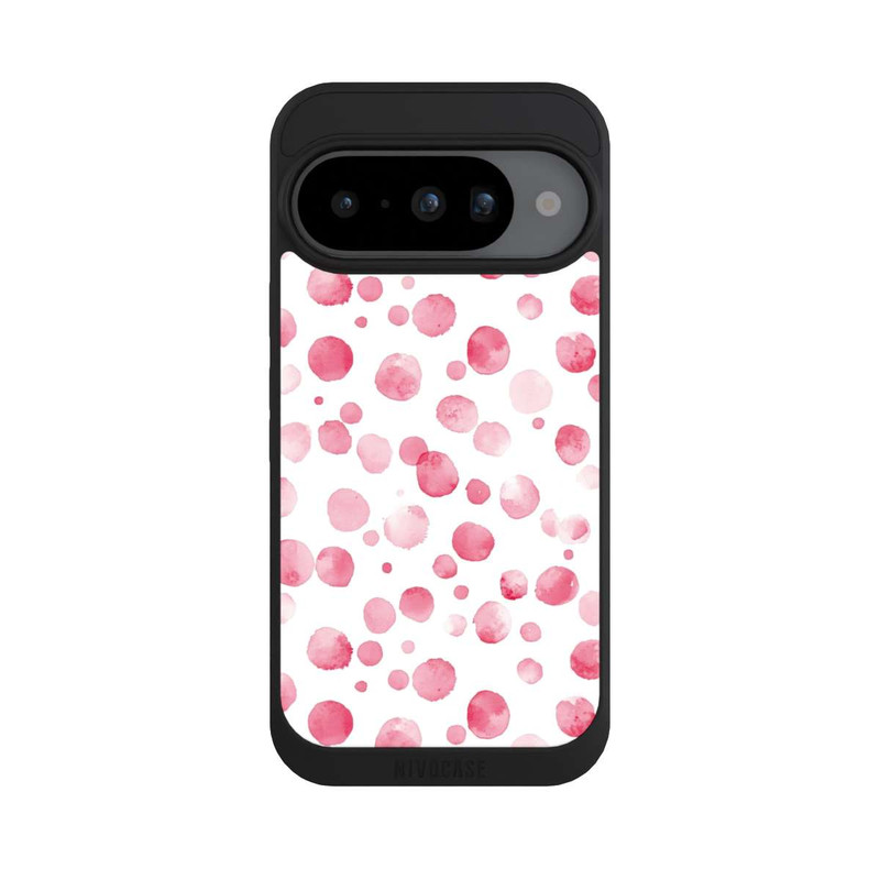 Pixel 10 NIVOpure Motif aquarelle à pois roses