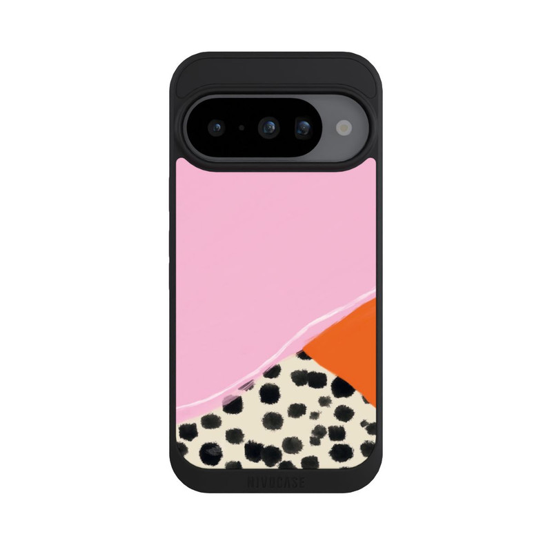 Pixel 10 NIVOpure Pink and Orange Modern Art with Dots