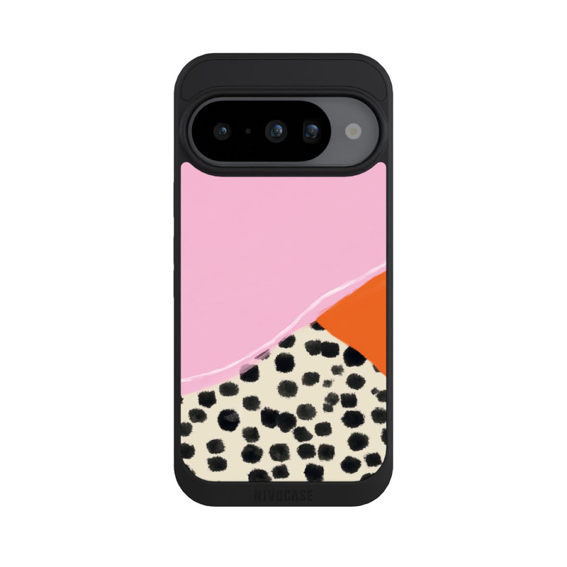 Pixel 10 NIVOpure Pink and Orange Modern Art with Dots
