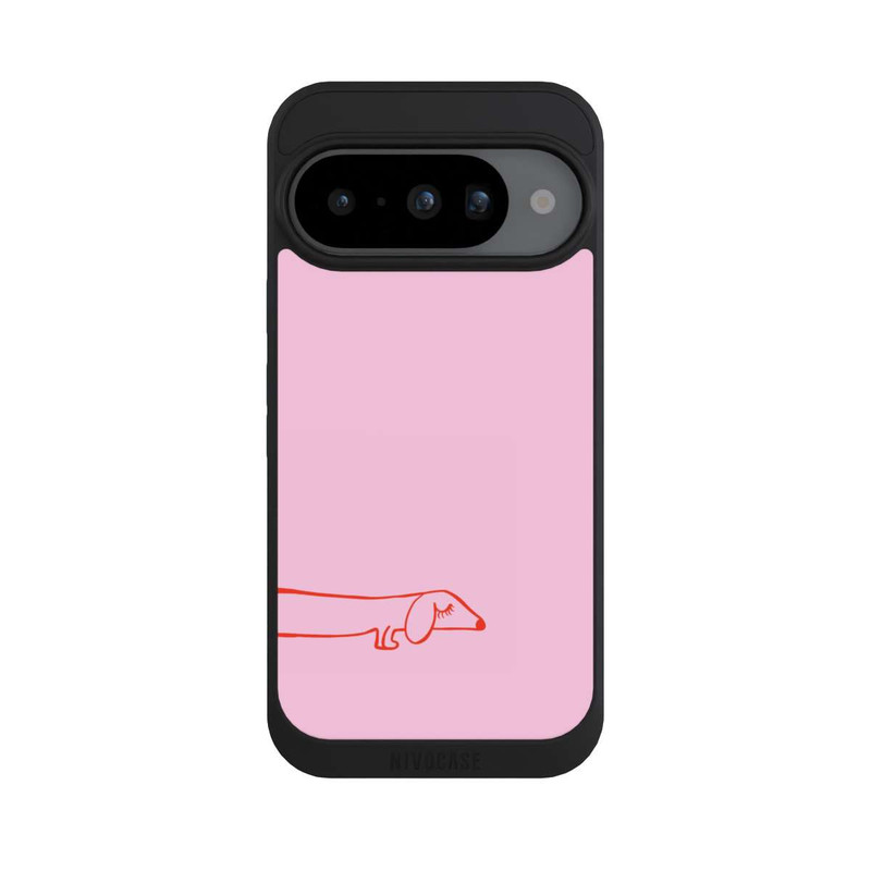 Pixel 10 NIVOpure Dachshund Illustration Pink