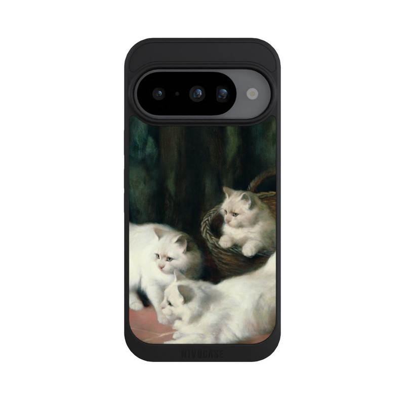 Pixel 10 NIVOpure Three White Angora Kittens
