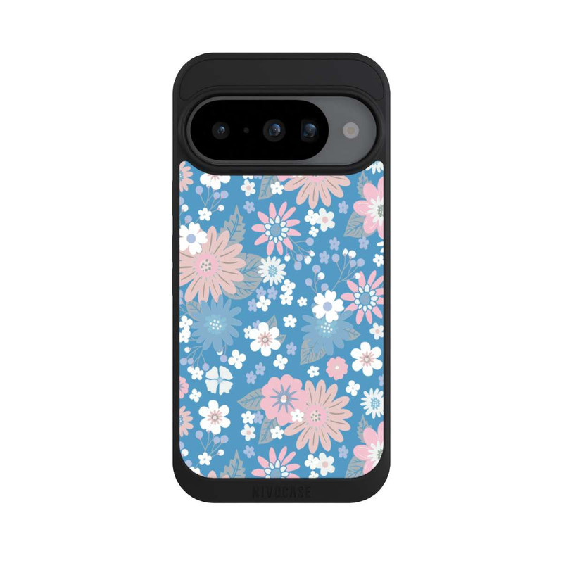 Pixel 10 NIVOpure Wildblumen Muster Blau