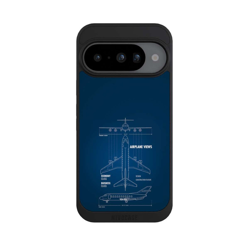 Pixel 10 NIVOpure Flugzeug-Wireframe