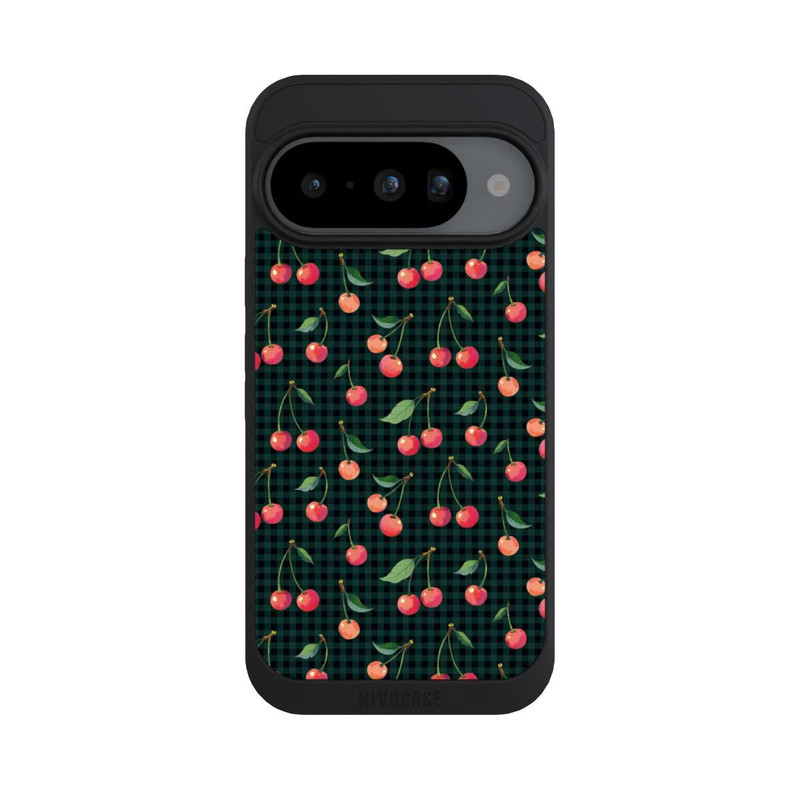 Pixel 10 NIVOpure Cherries and Green Gingham