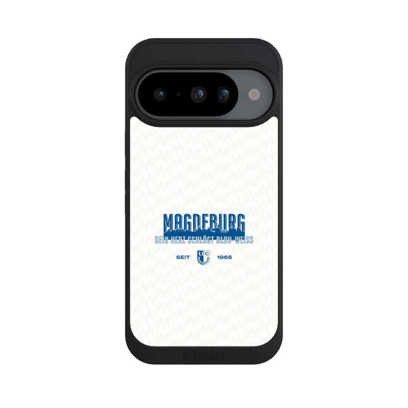 Pixel 10 NIVOpure 1. FC Magdeburg Dein Herz Schlägt Blau Weiß