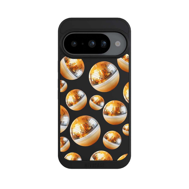 Pixel 10 NIVOpure Disco Ball Party Gold Orange Transparent with AI