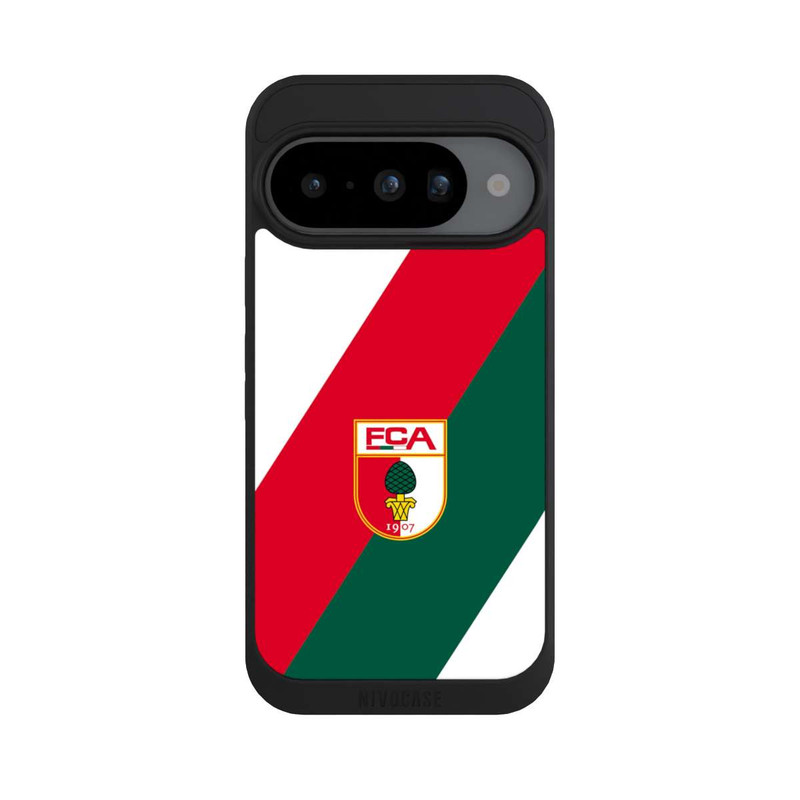 Pixel 10 NIVOpure FC Augsburg Logo Rot Grün