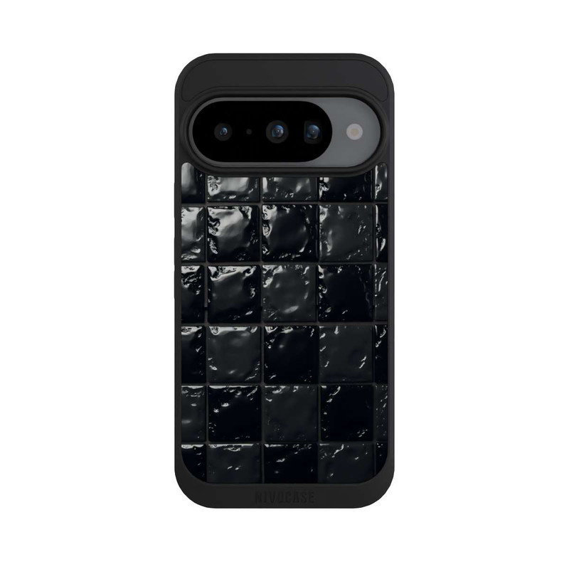 Pixel 10 NIVOpure Black Tile Pattern look with AI