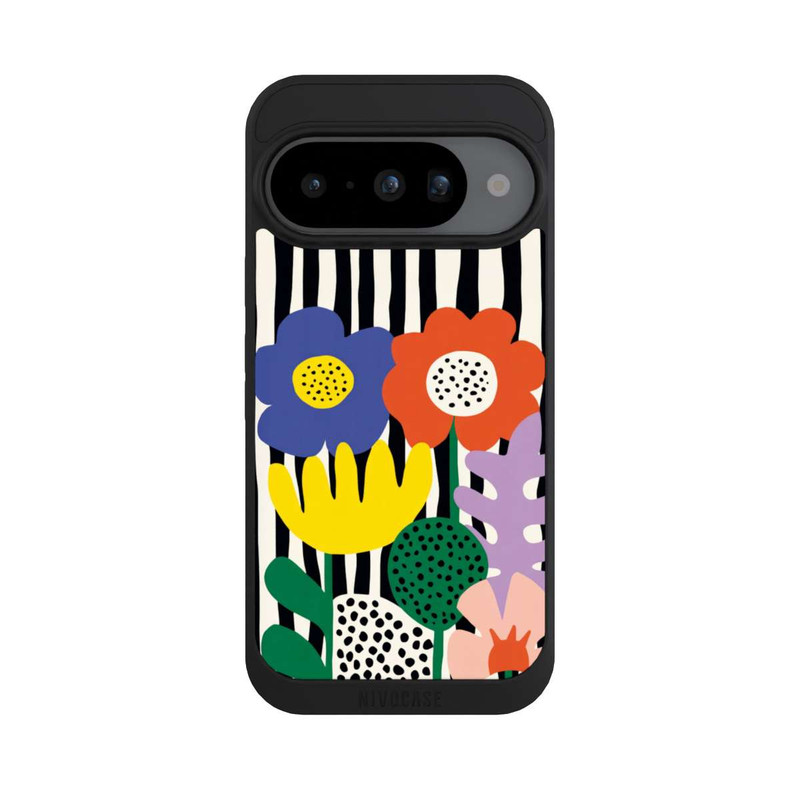 Pixel 10 NIVOpure Flowers Striped Background
