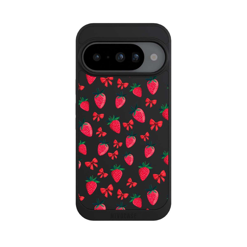 Pixel 10 NIVOpure Strawberry Heart Ribbon Pattern Transparent