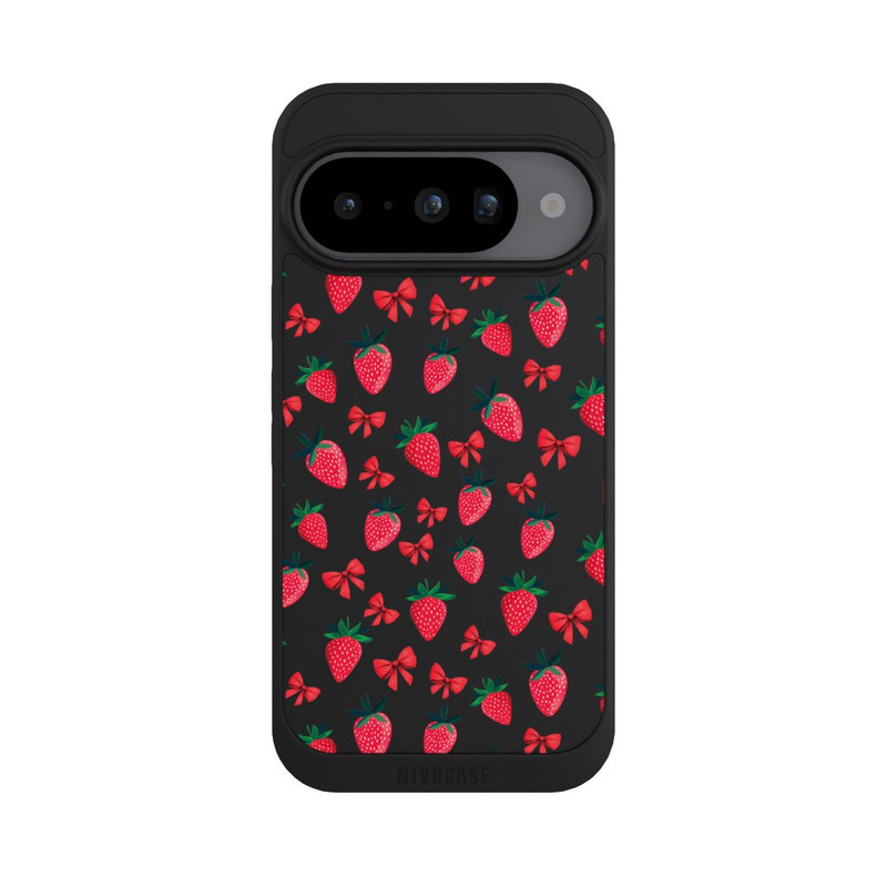 Pixel 10 NIVOpure Strawberry Heart Ribbon Pattern Transparent