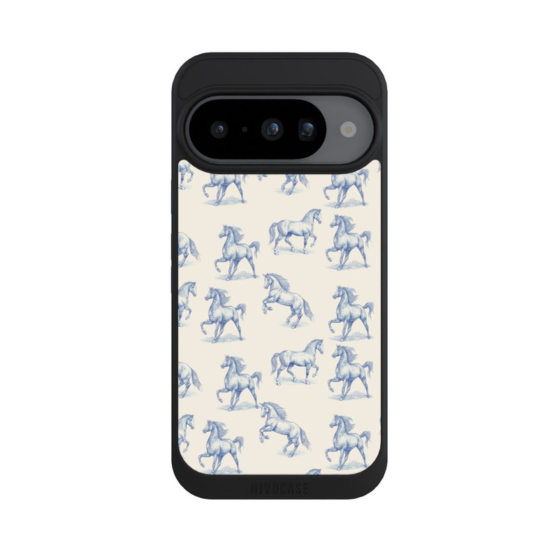 Pixel 10 NIVOpure Horses Pattern Toile de Jouy avec IA