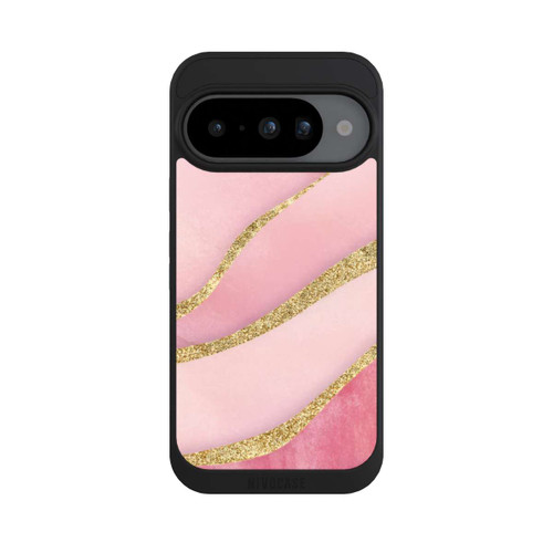 Google Pixel 10 NIVOpure Pink Marble Goldprint Stripes