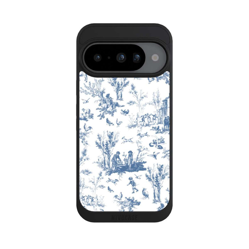 Pixel 10 NIVOpure Blaue Landschaft Vintage Keramik Pattern