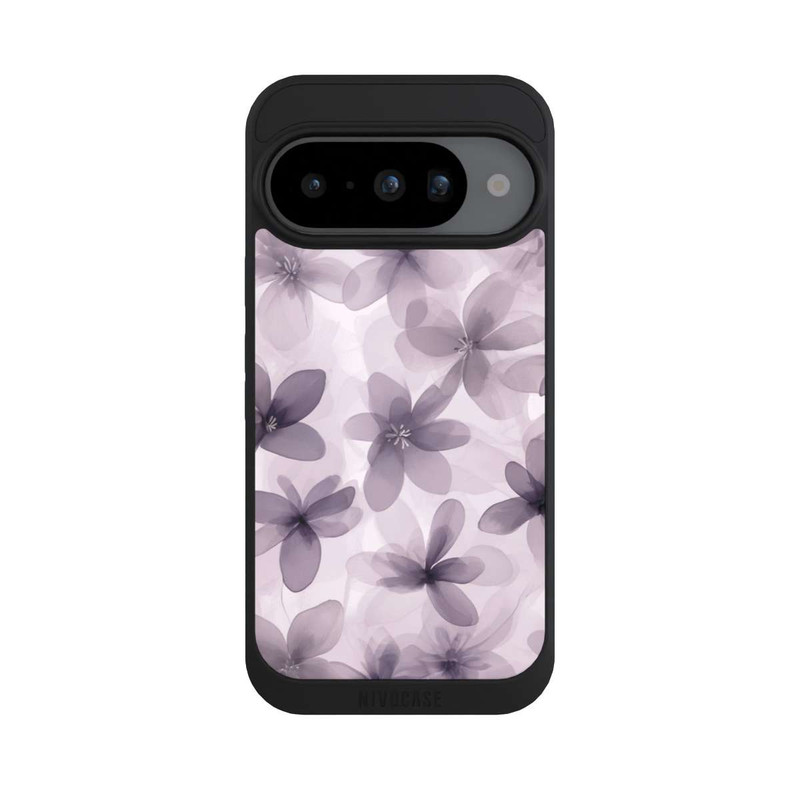Pixel 10 NIVOpure Fliederfarbenes Blumenmuster mit KI