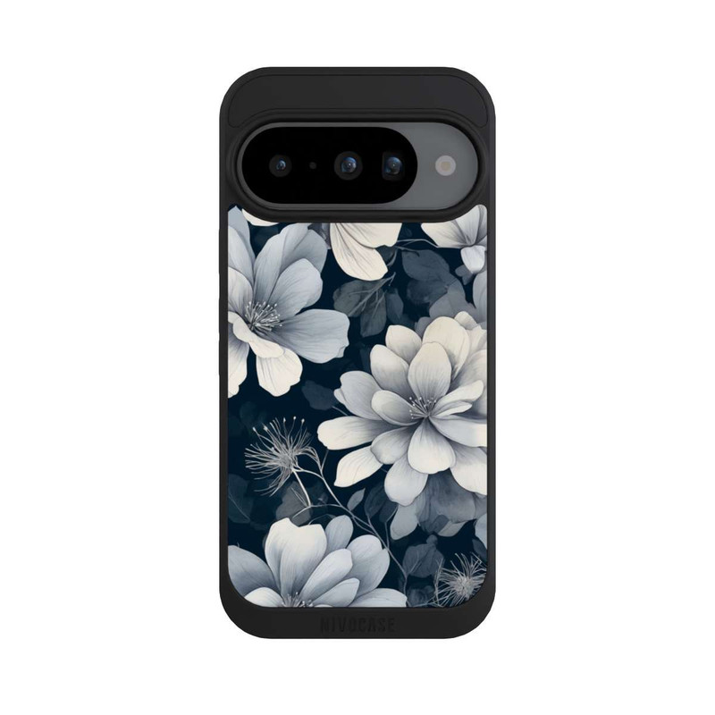 Pixel 10 NIVOpure Negative Flower Blue White with AI
