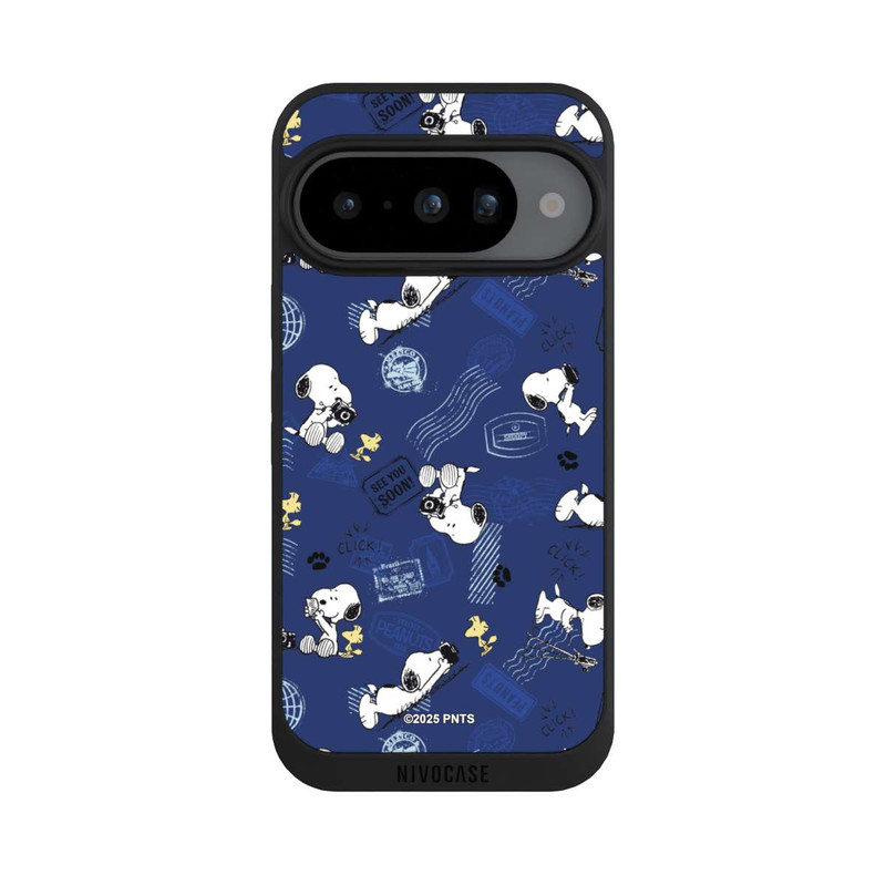 Pixel 10 NIVOpure Peanuts Travel Stamps Pattern Blue