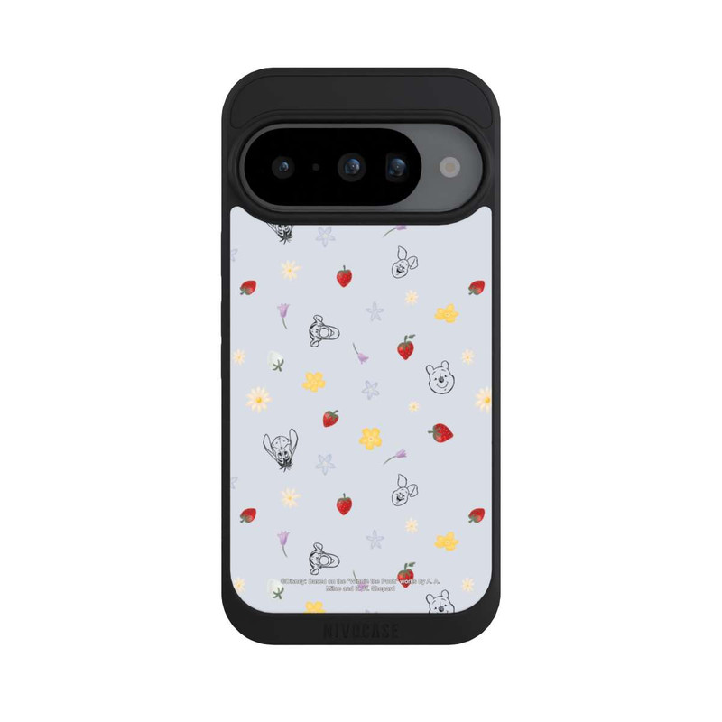 Pixel 10 NIVOpure Winnie Puuh und Freunde Erdbeer Muster Blau
