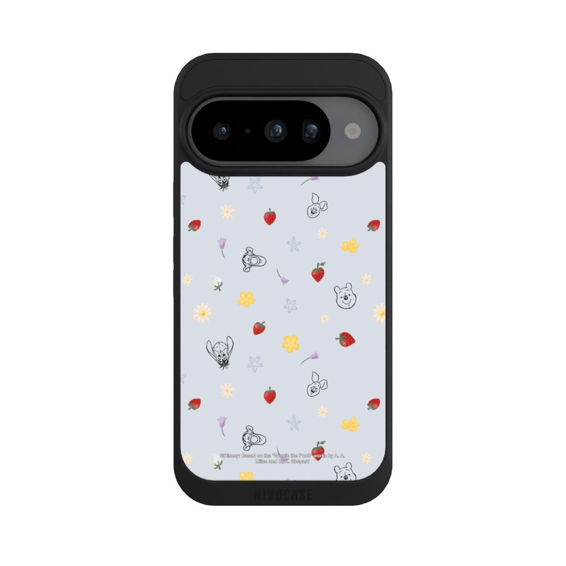Pixel 10 NIVOpure Winnie Puuh und Freunde Erdbeer Muster Blau