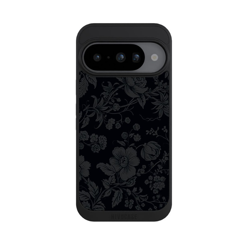 Pixel 10 NIVOpure Dunkle Blumen Vintageoptik