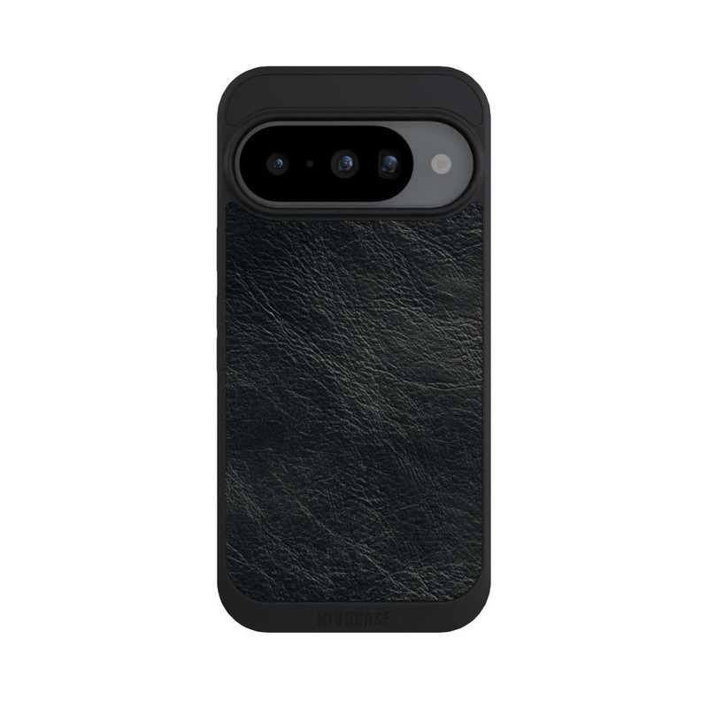 Pixel 10 NIVOpure Schwarzer Lederlook Hintergrund