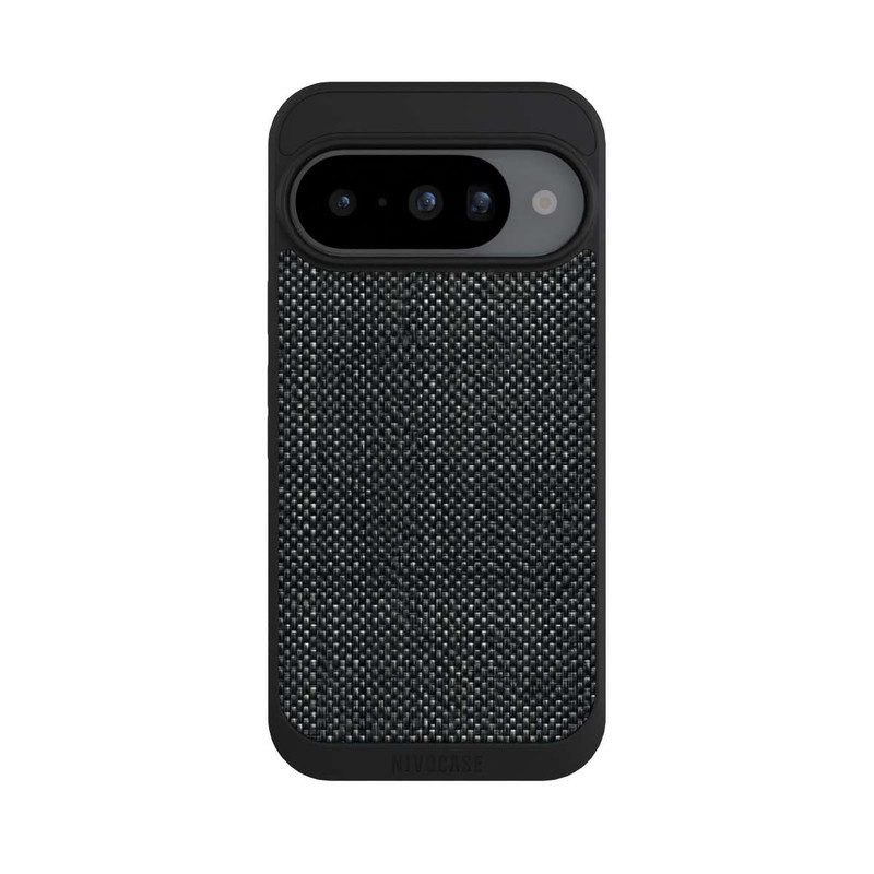 Pixel 10 NIVOpure Abstrakter schwarzer Stoff