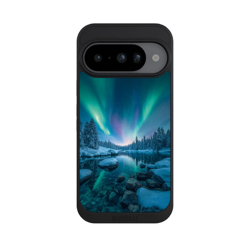 Pixel 10 NIVOpure Nordlichter Glühen mit KI