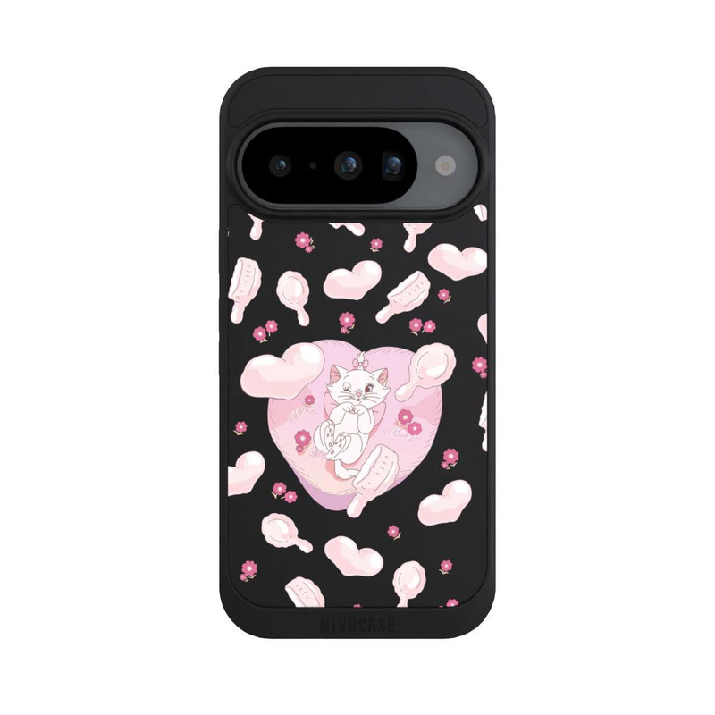 Pixel 10 NIVOpure Aristochats Marie Cœurs Rose Transparent