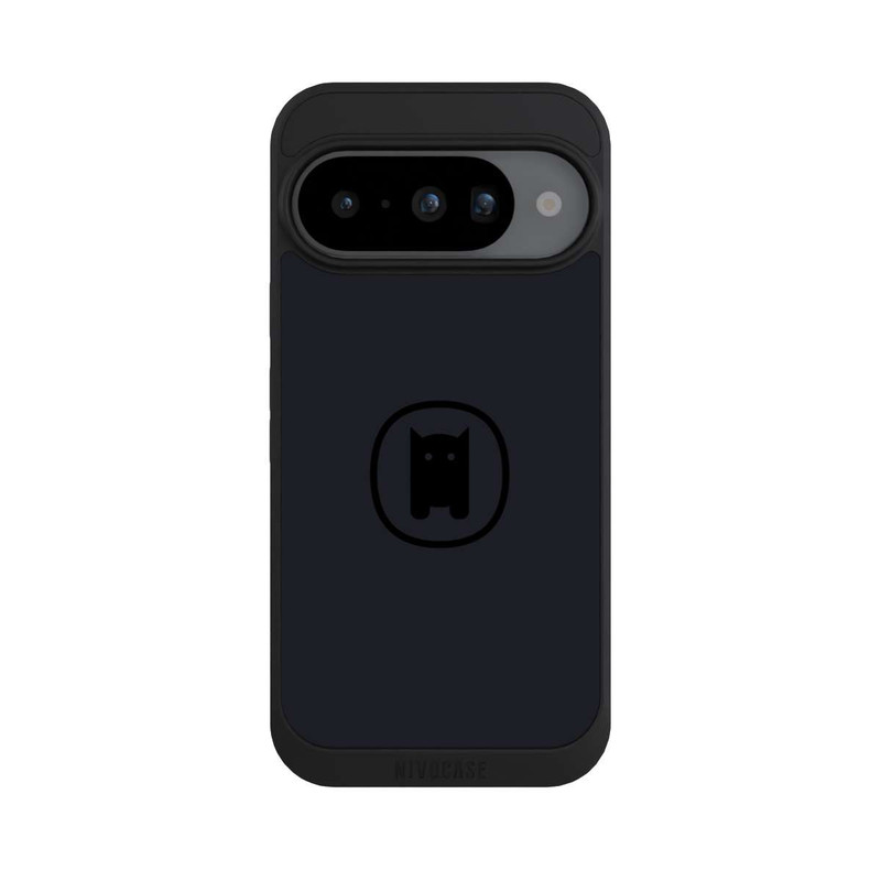 Pixel 10 NIVOpure Nivocase Logo Gross Schwarz Grau 