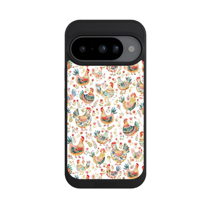 Pixel 10 NIVOpure Folklore Huhn mit KI