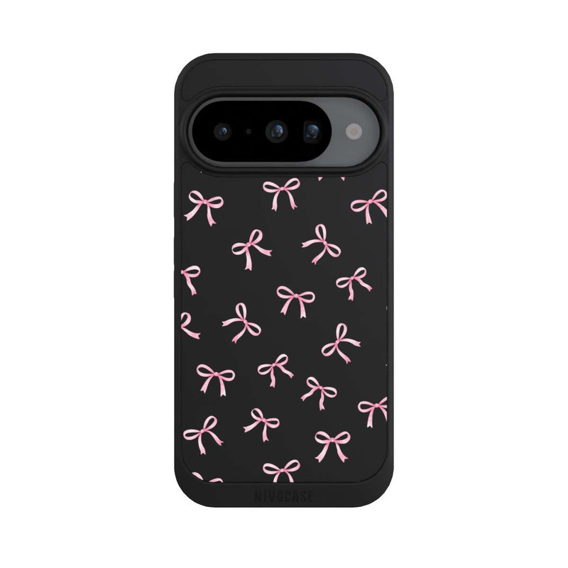 Pixel 10 NIVOpure Rosa Schleifen transparent mit KI