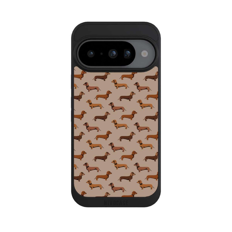 Pixel 10 NIVOpure Dackel Muster Braun
