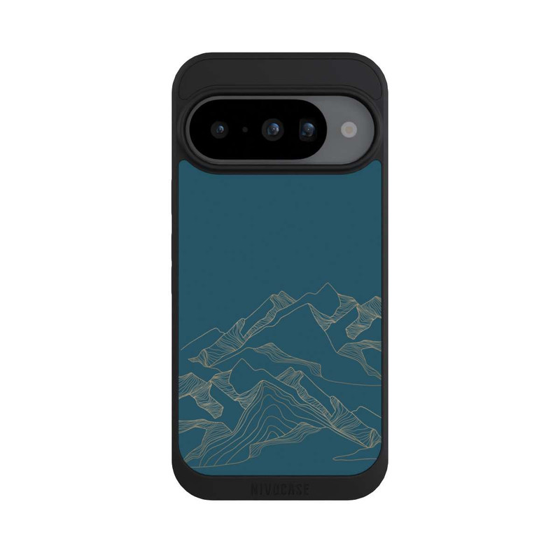 Pixel 10 NIVOpure Berglandschaft blau