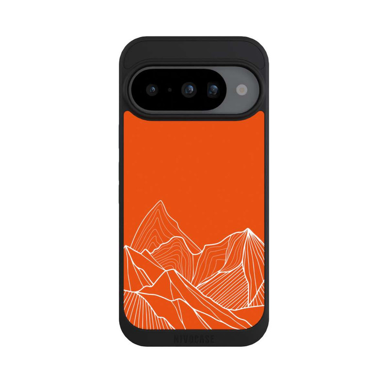 Pixel 10 NIVOpure Höhenlinien Berg Orange